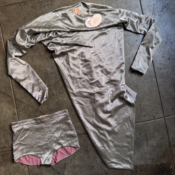 Vivienne Westwood 3105$ A/W 2014 NWT Silk Metallic Dress w/ Shorts - Picture 8 of 16